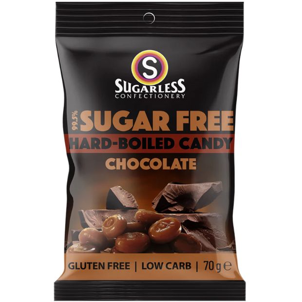 Sugarless Confectionery Hard Boiled Candy Chocolate 70g