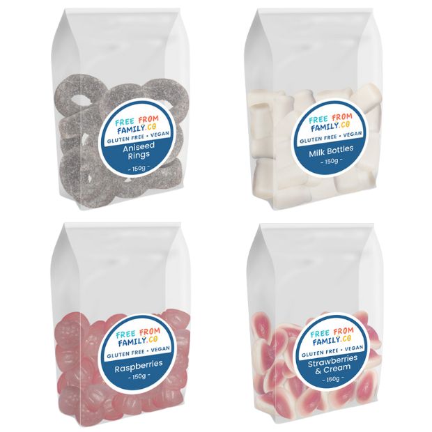 Free From Family Co Lollies - 4 Pack Bundle - Old Fashioned Favourites