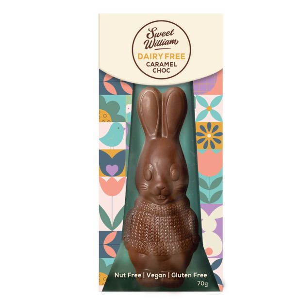 Sweet William Choc Caramel Easter Bunny 70g