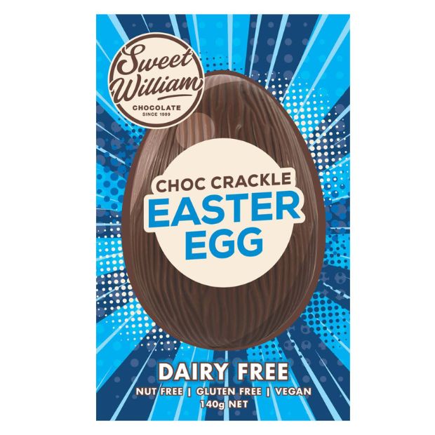 Sweet William Choc Crackle Easter Egg 140g