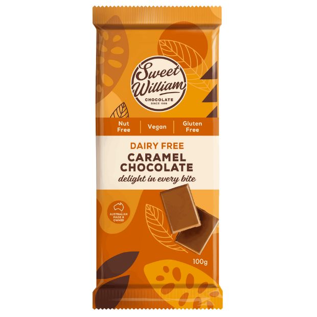 Sweet William Caramel Chocolate 100g