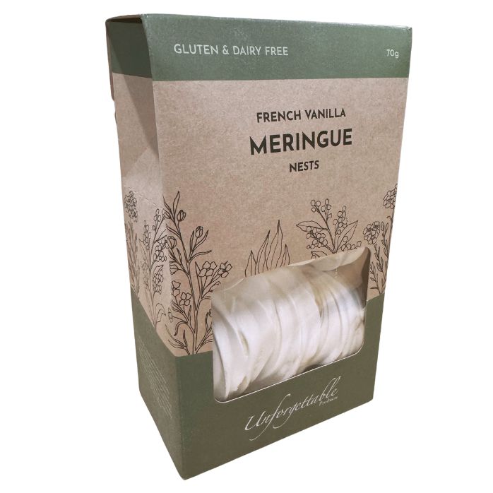 Unforgettable Products Meringue Nests French Vanilla 70g