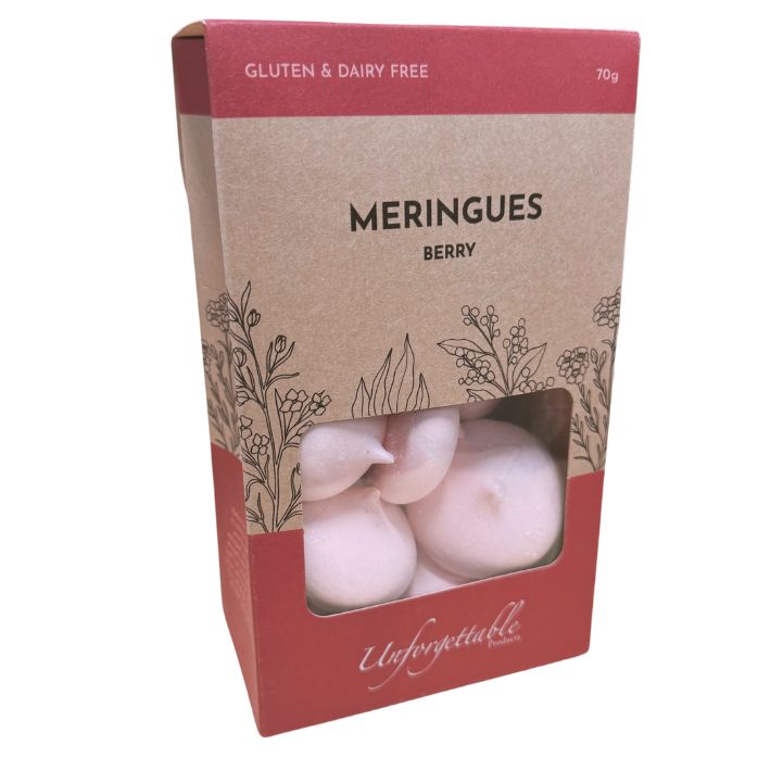 Unforgettable Products Meringues Strawberry 70g