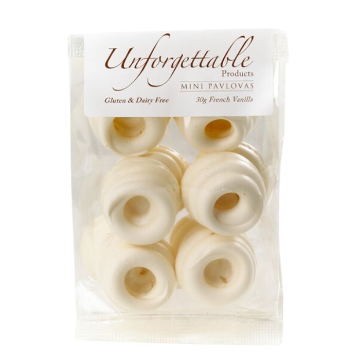 Unforgettable Products Mini Pavlovas French Vanilla 30g