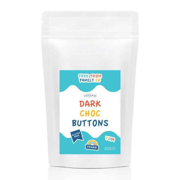 Free From Family Co Choc Buttons - Dark 500g