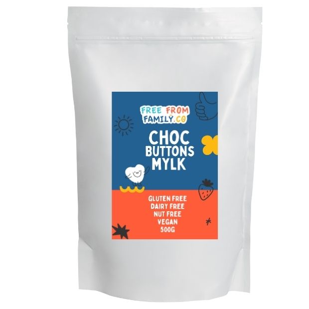Happy Tummies Choc Buttons - Mylk 500g - Happy Tummies Pty Ltd