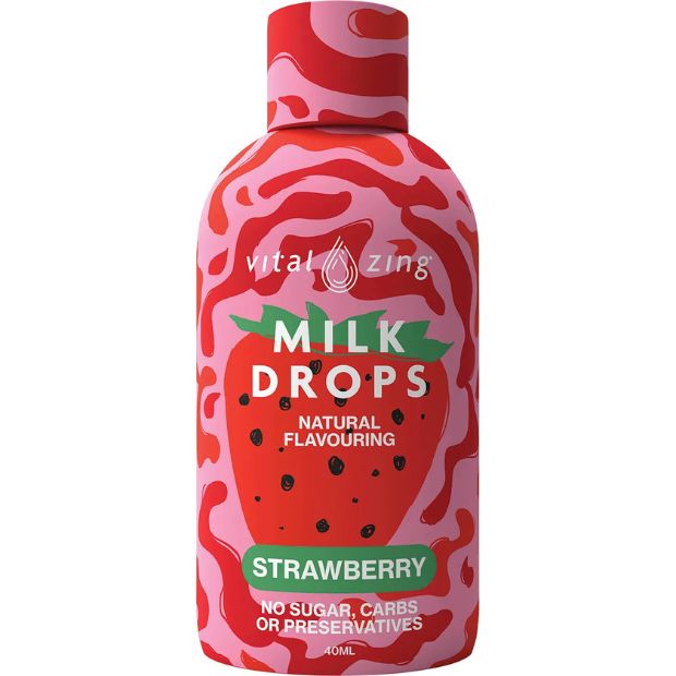 Vital Zing Milk Drops Strawberry 45ml