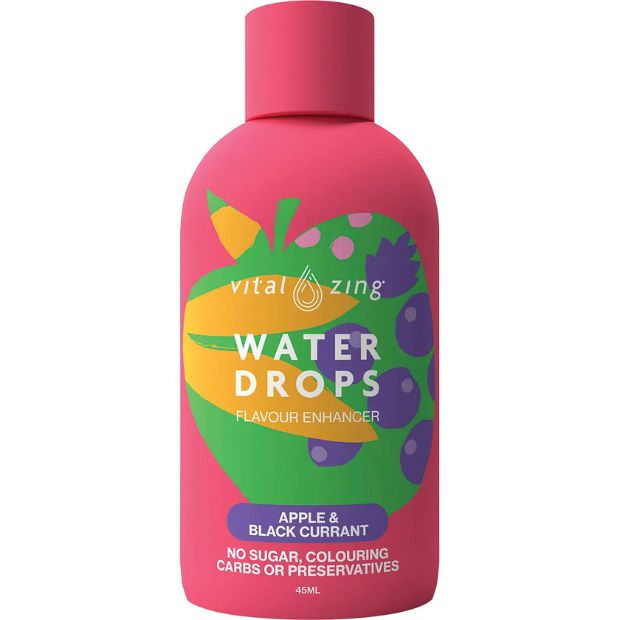 Vital Zing Water Drops Apple & Blackcurrant 45ml