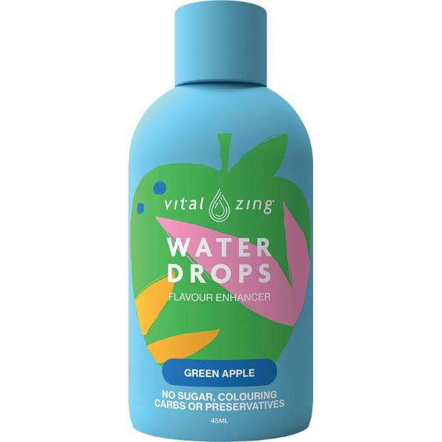 Vital Zing Water Drops Green Apple 45ml