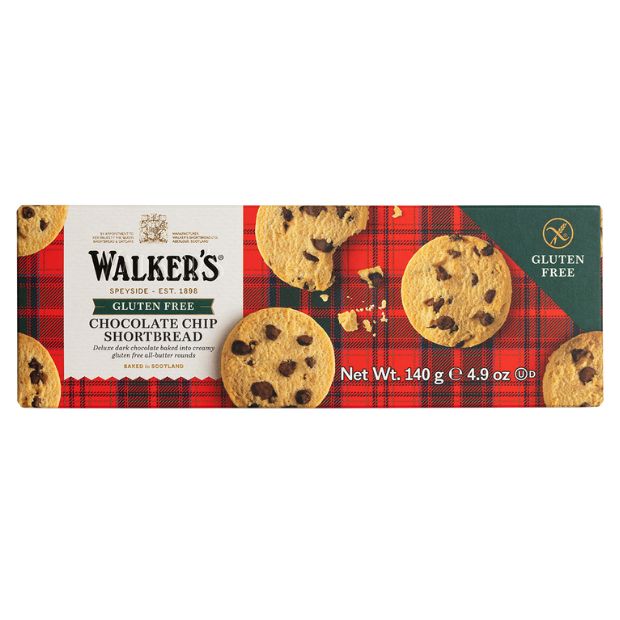 Walkers Gluten Free Chocolate Chip Shortbread 140g