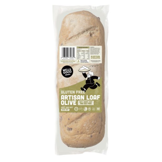 Well & Good Bake At Home Artisan Loaf Olive 500g