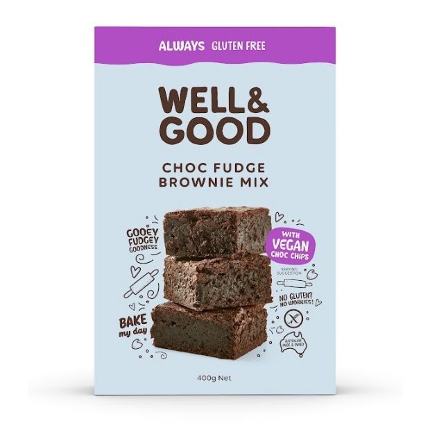 Well & Good Choc Fudge Brownie Mix 400g - Happy Tummies Pty Ltd