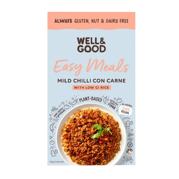 Well & Good Vegan Chilli Con Carne 120g