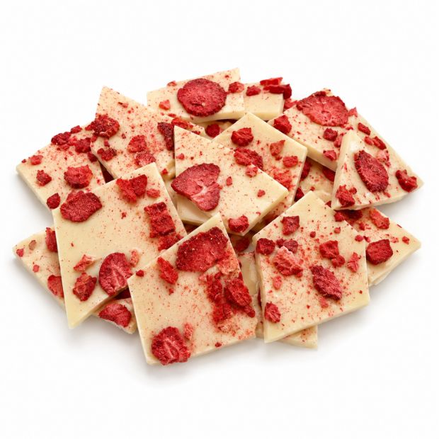 Happy Tummies White Choc Bark Strawberry Lemonade