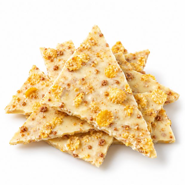 Happy Tummies White Choc Bark Caramel Cornflake