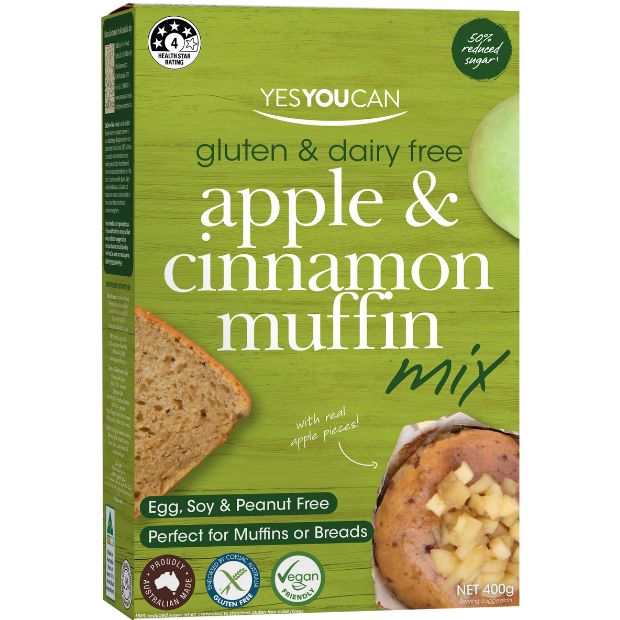 Yes You Can Artisan Apple and Cinnamon Muffin Mix 400g