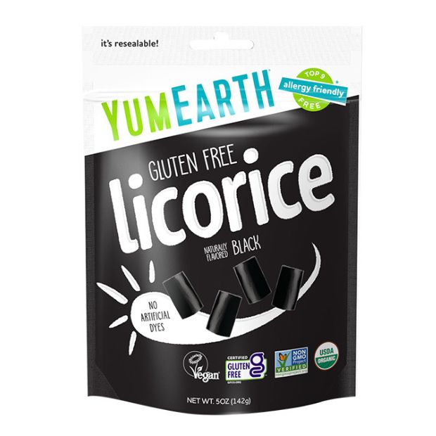 YumEarth Organic Licorice Black 142g