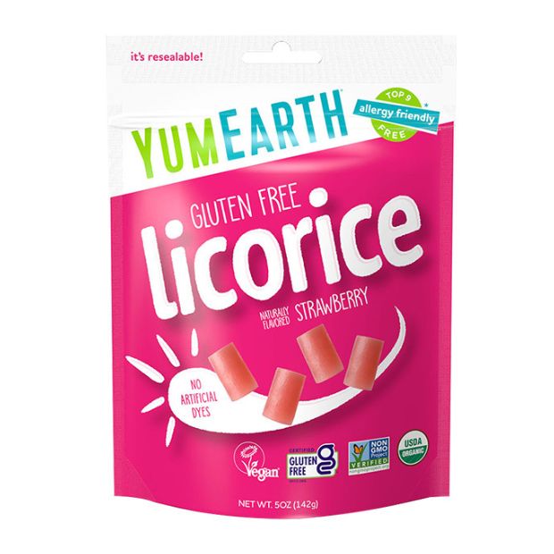 YumEarth Organic Licorice Strawberry 142g