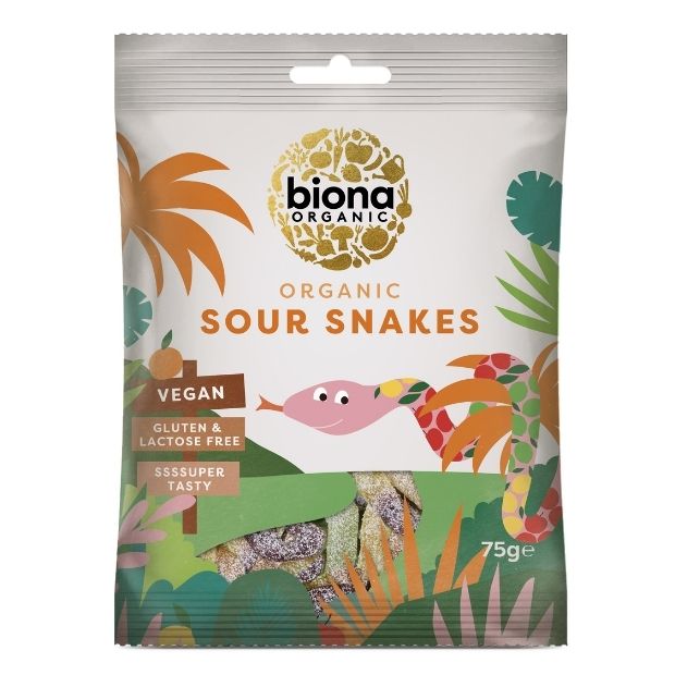 Biona Organic Sour Snakes 75g