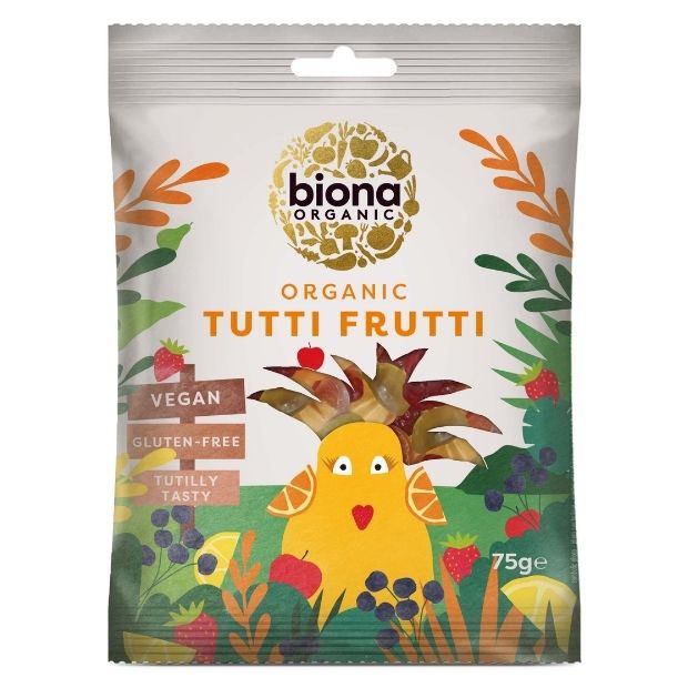 Biona Organic Tutti Frutti 75g **BEST BEFORE DATE - 31/03/24**