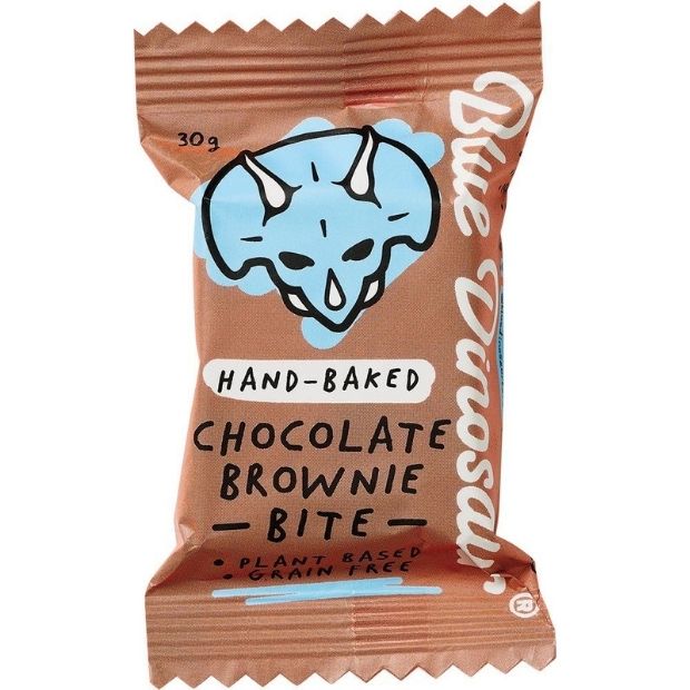 Blue Dinosaur Hand-Baked Bite Chocolate Brownie 30g