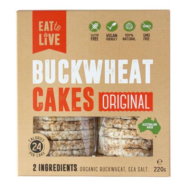 Eat to Live Buckwheat Cakes Original 220g