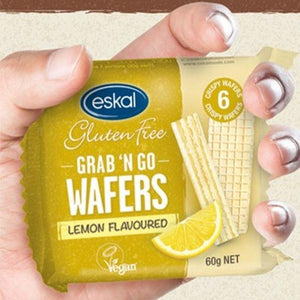 Eskal Grab & Go Wafer Biscuits Lemon 60g - Happy Tummies
