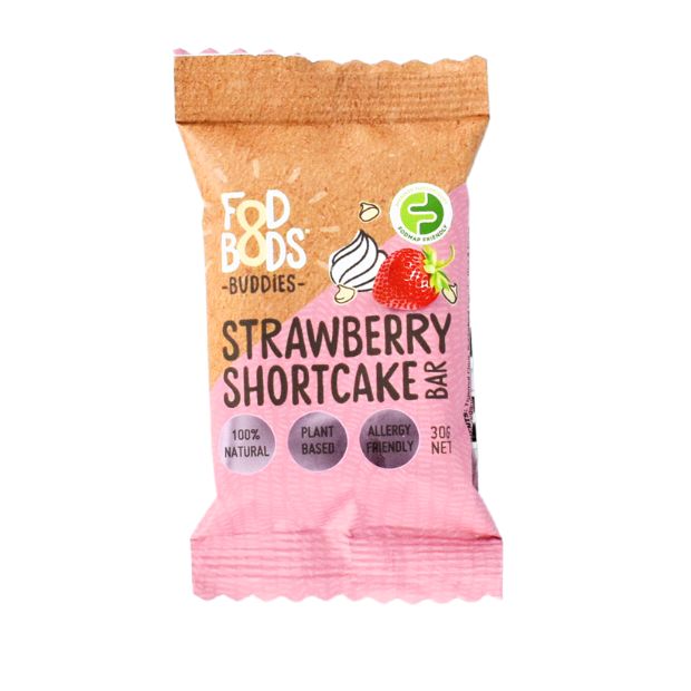 Fodbods Buddies Strawberry Shortcake Bar 30g