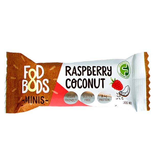 Fodbods Protein Bar Mini Raspberry Coconut 30g