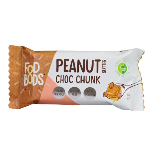 Fodbods Protein Bar Peanut Butter & Choc Chunk 50g