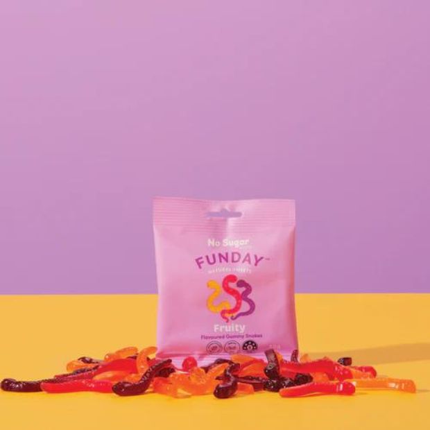 Funday Fruity Flavoured Gummy Snakes 50g