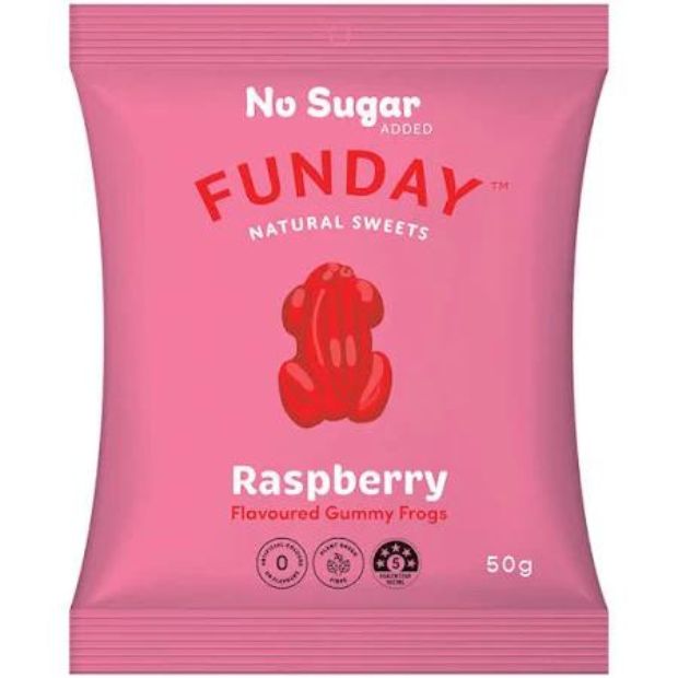 Funday Raspberry Gummy Frogs 50g