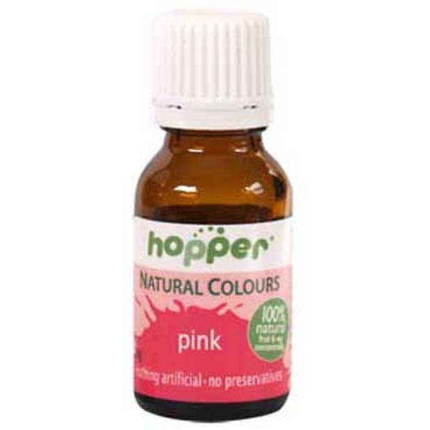 Hopper Natural Food Coloring Pink 20g cake decorations Happy