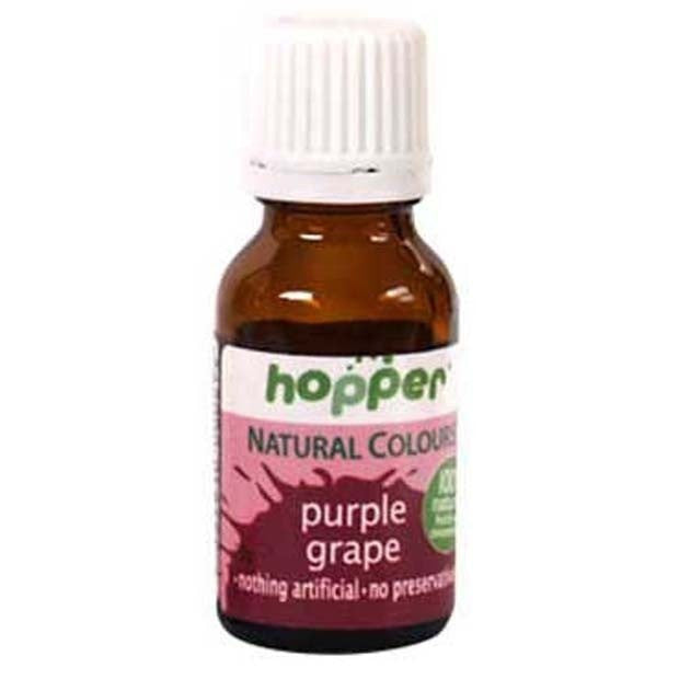Hopper Natural Food Coloring Purple 20g cake decorations Happy