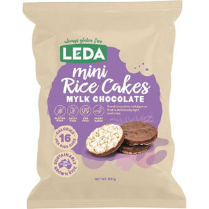 Leda Mini Rice Cakes Mylk Chocolate 60g