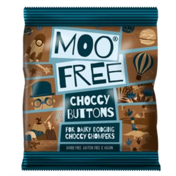 Moo Free Choccy Buttons 25g