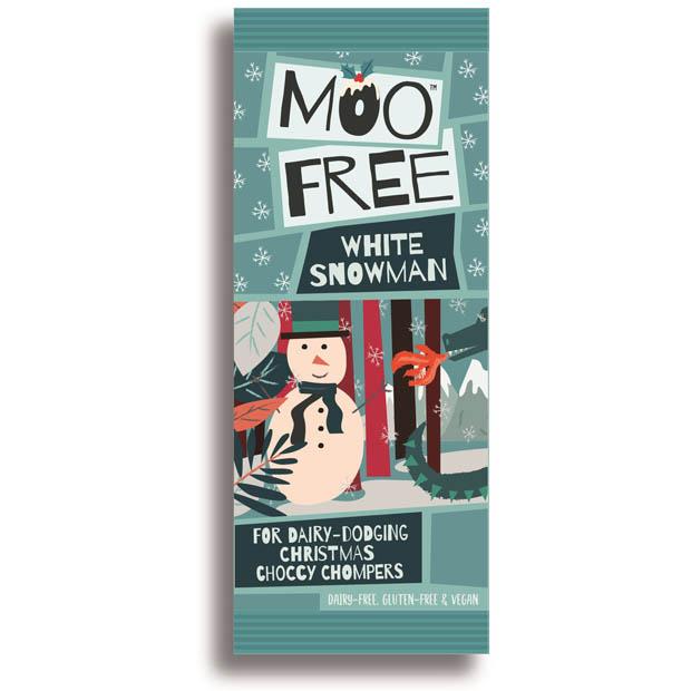 Moo Free Snowman White Chocolate 32g
