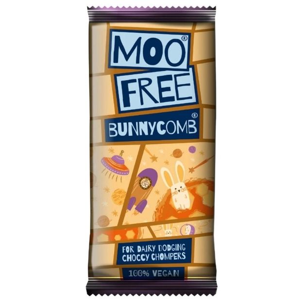 Moo Free Chocolate Bar Bunnycomb 80g
