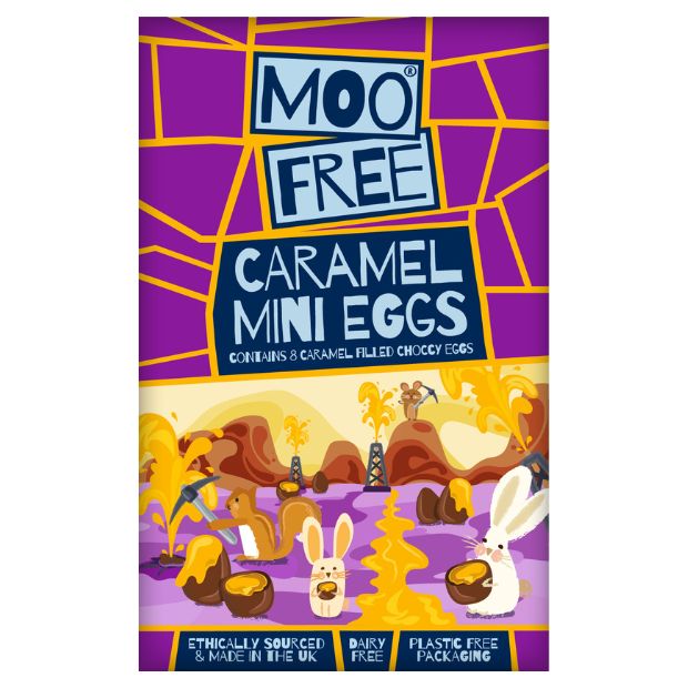 Moo Free Caramel Mini Easter Eggs 50g