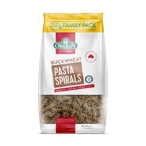 Orgran Pasta Buckwheat Spirals 350g