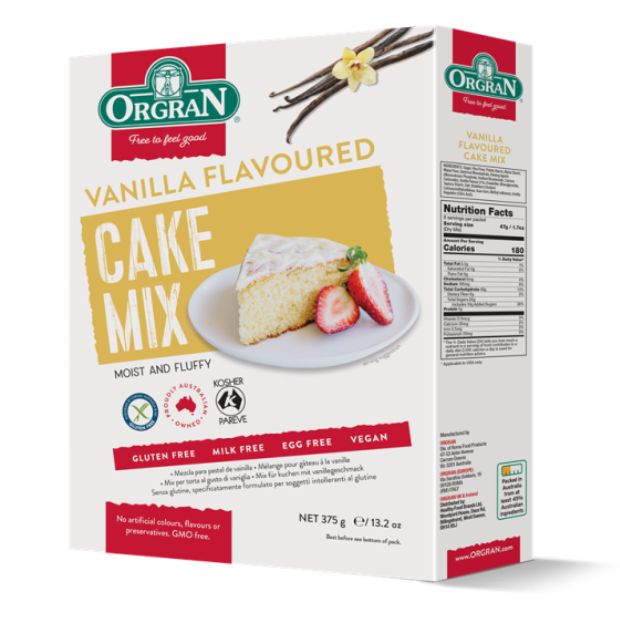 Orgran Vanilla Cake Mix 375g