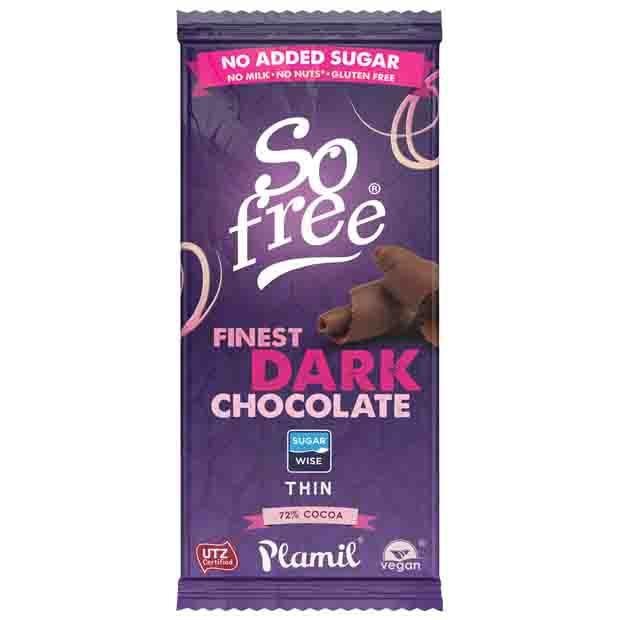 Plamil So Free Chocolate Dark No Added Sugar 80g - Happy Tummies