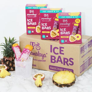 Pops Malaya Freeze-at-Home Sorbet Bars - Pineapple & Passionfruit 6 x 45ml
