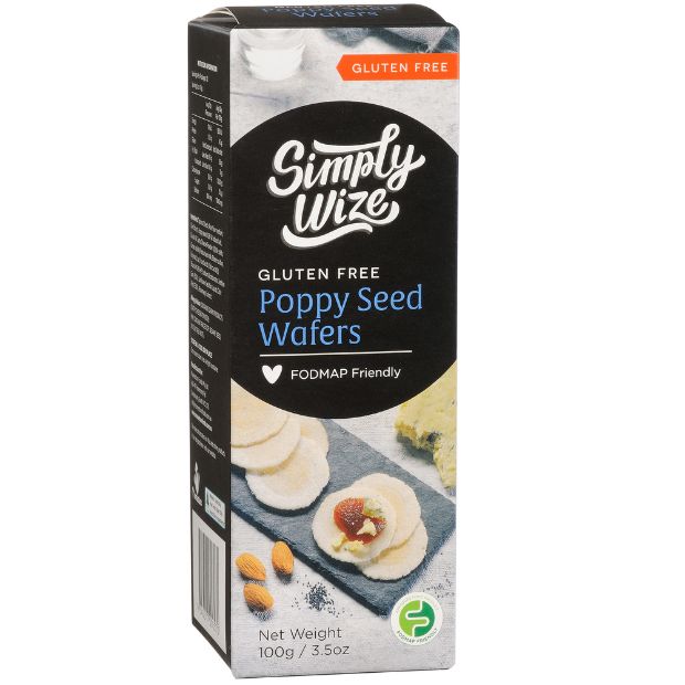 Simply Wize Wafer Crackers Poppyseed 100g **BEST BEFORE DATE - 28/03/24**