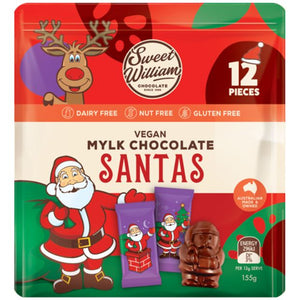 Sweet William Chocolate Santas 155g
