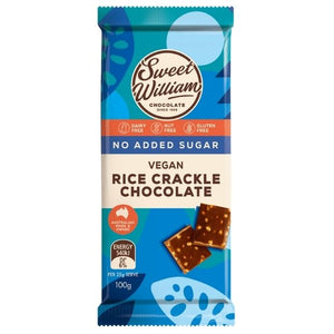 Sweet William Chocolate Bar With Rice Crackle NAS 100g