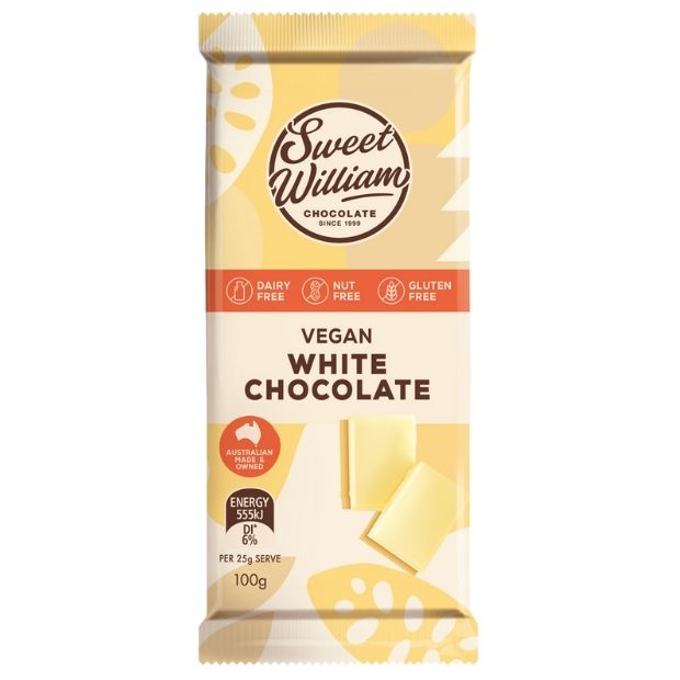 Sweet William Chocolate Bar White 100g