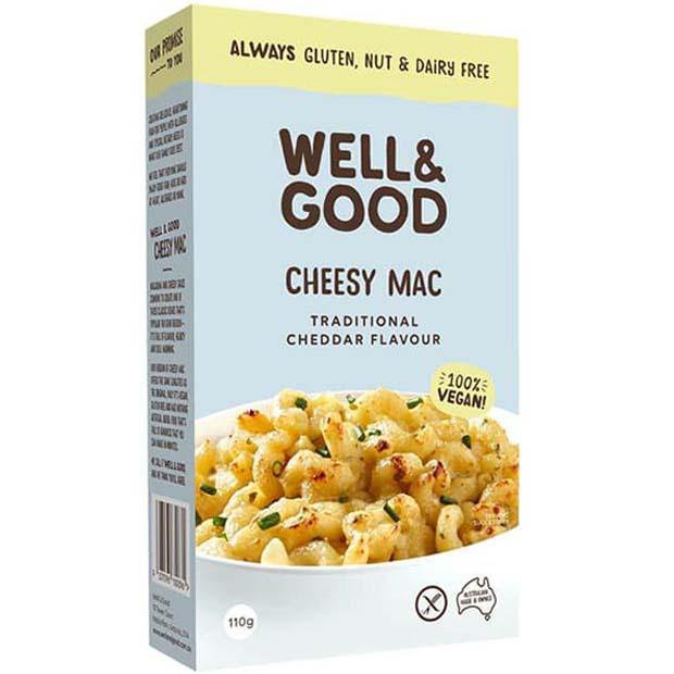 Well & Good Cheesy Mac Traditional Cheddar 110g - Happy Tummies