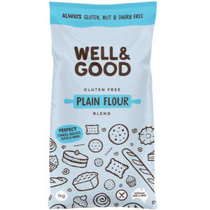 Well & Good Gluten Free Plain Flour 1kg - Happy Tummies