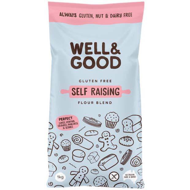 Well & Good Gluten Free Self Raising Flour 1kg - Happy Tummies